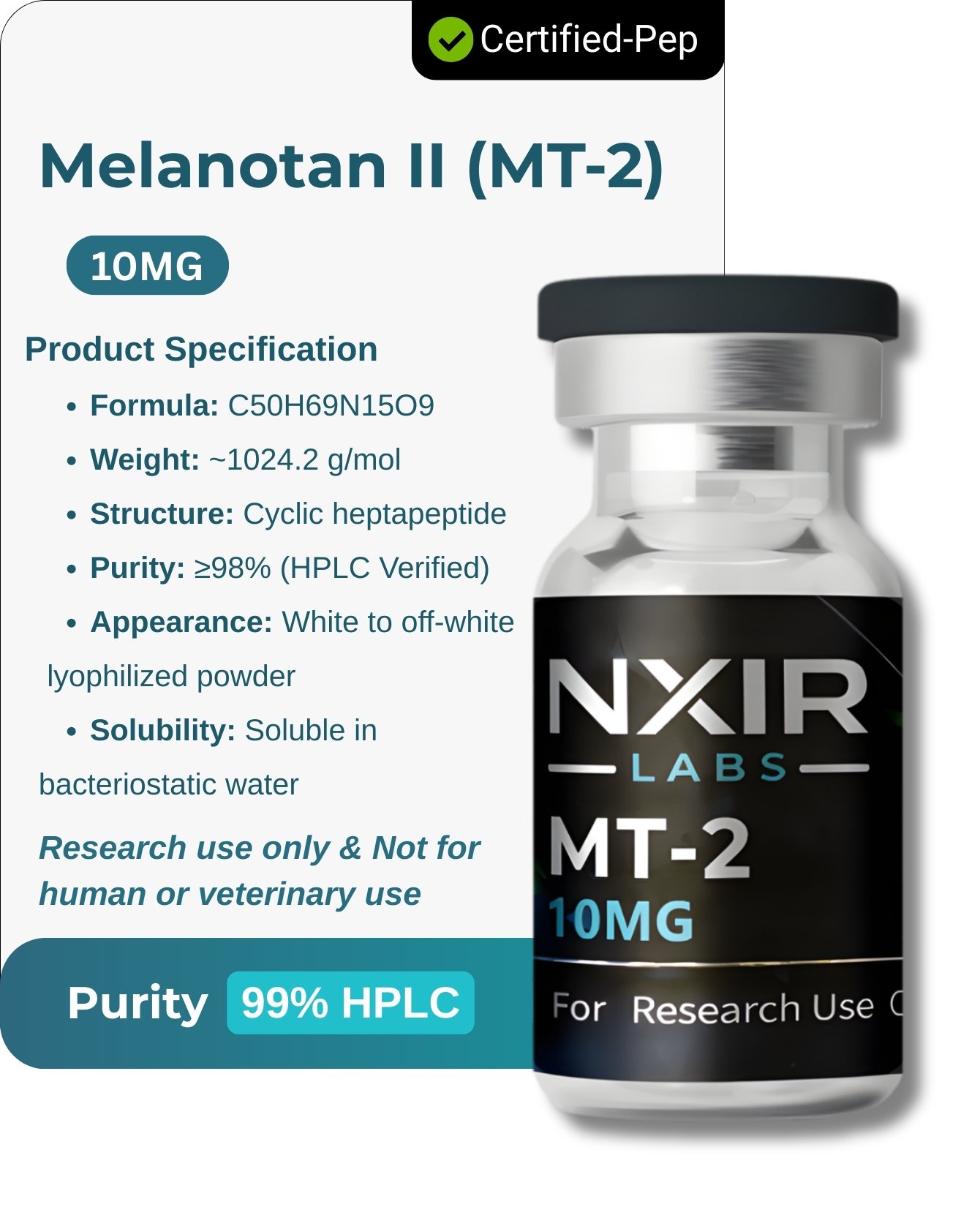 Melanotan II (MT-2) 10mg